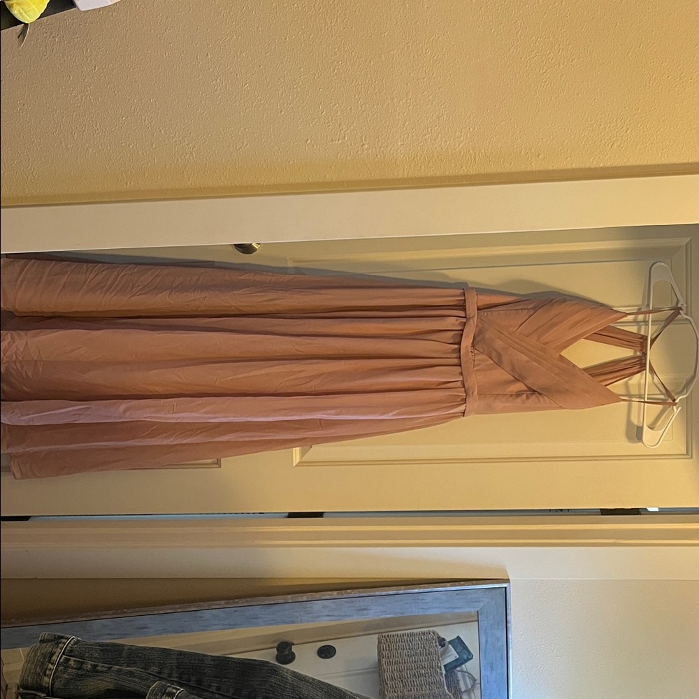 Chic Backless Pink Dress